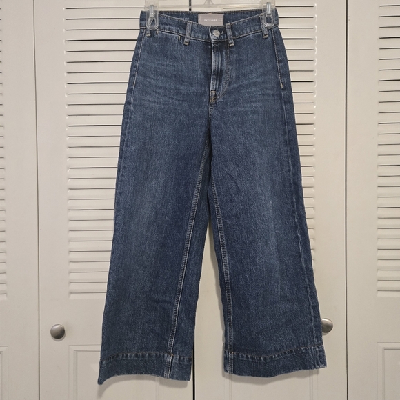 Everlane The Edition 02 Wide Leg Crop Jeans Size 23 #077 - Picture 1 of 9
